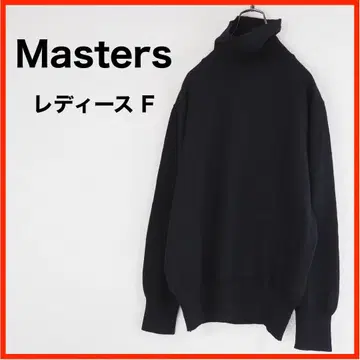 A3885 새상품급 Masters*긴팔 터틀넥 니트*F*블랙*이탈리아제