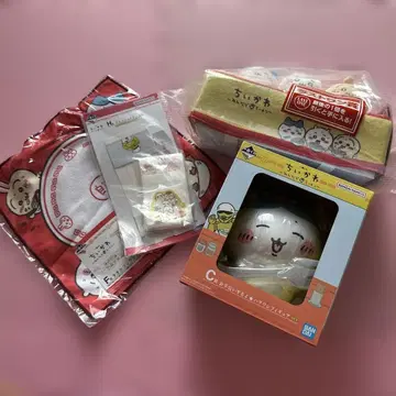 치이카와 (먼작귀) 모두 함께 라멘 라스트 원 C상 피규어 외 4점 세트
