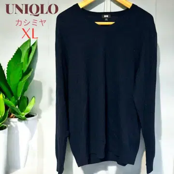 UNIQLO 캐시미어 100% 스웨터 XL 네이비