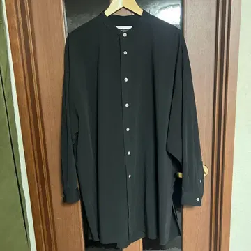 MAISON SPECIAL 블랙 롱 셔츠 사이즈 01