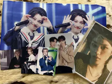 straykids 필릭스 클리어 파일 사진 세트 슬로건
