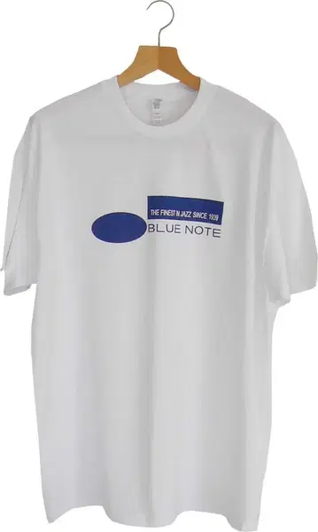 BLUE NOTE T셔츠 화이트 밴딩 Jazz 재즈 블루 노트