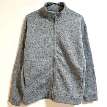 새상품급 무인양품 MUJI 집업 플리스 자켓 블루종 그레이 M