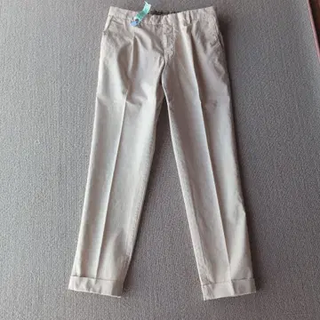 GERMANO per BEAMS 슬림핏 베이지 슬랙스