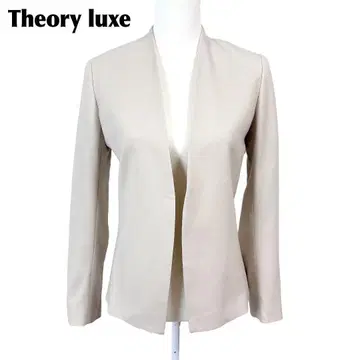 [새상품급] Theory luxe 노카라 자켓 38 라이트 베이지