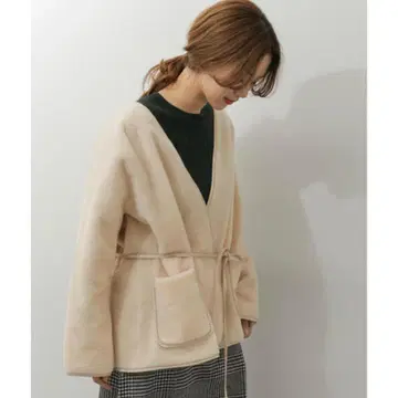 C-ro x URBAN RESEARCH 허리 벨트 보아 숏코트
