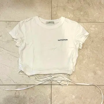 InstantFunk 크롭 T셔츠 화이트