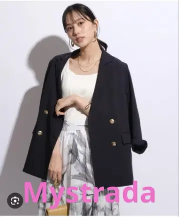 마이 스트라다 더블 버튼 테일러 자켓