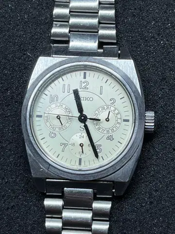 SEIKO 쿼츠 SUS 5Y89-0A50 레어 빈티지 가동품