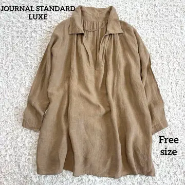 저널 스탠다드 랙스 린넨 100% 스키퍼 튜닉 블라우스