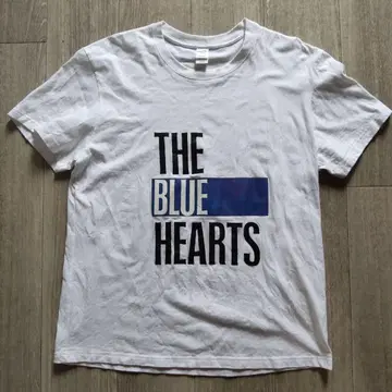 THE BLUE HEARTS 프린트 티셔츠 2XL 화이트