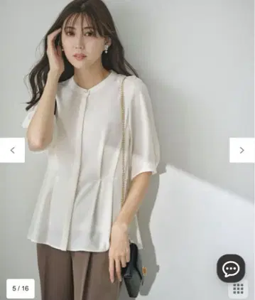 애니시스 새상품 컴포트 뷰티 새틴 블라우스