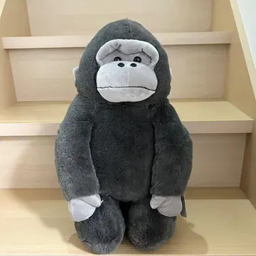 [택 포함 새상품] 우호우호 고릴라의 고리군 좌식 봉제 인형 그레이