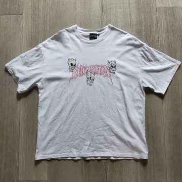 THRASHER 스컬 프린트 T셔츠 L 화이트