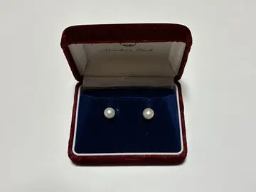 화이트 펄 귀찌 케이스 포함 K14WG 각인
