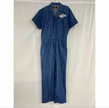N492 할리 데이비슨 데님 작업복 올인원
