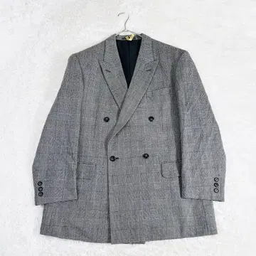 624 남성용 더블 자켓 L 사이즈 글렌체크 그레이 수트