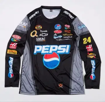 JEFF Gordon DUPONT PEPSI 로고 긴팔 저리