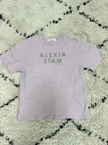 ALEXIA STAM 로고 프린트 T셔츠 핑크