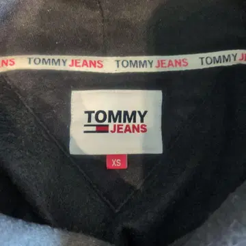 TOMMY JEANS 블랙 후드티 XS