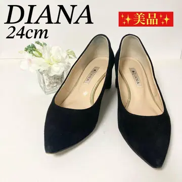 새상품급 긴자 카네마츠 펌프스 스웨이드 블랙 24cm