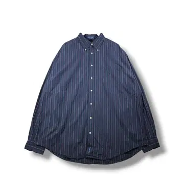 TOMMY HILFIGER 스트라이프 셔츠 사이즈 2XL 상당 네이비