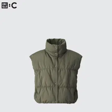 UNIQLO C 크롭 기장 다운 베스트