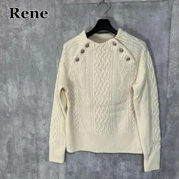 Rene 까멜리아 버튼 니트 스웨터 36