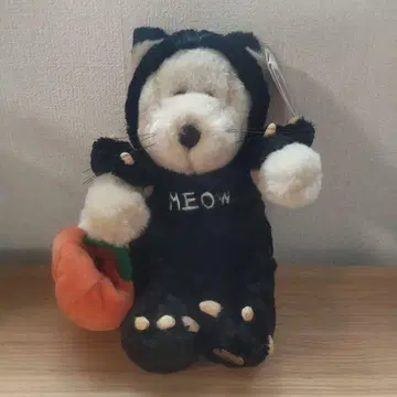 베어리스타 검은 고양이 코스튬 봉제 인형 호박 백 포함 할로윈 사양