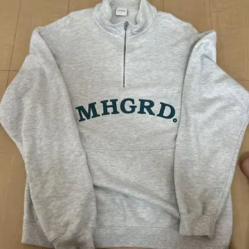 MHGRD. 하프 지퍼 맨투맨 그레이