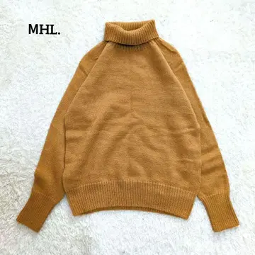 MHL BRITISH MERINO 울 하이넥 니트 스코틀랜드제