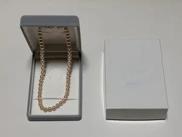 WINK PEARL 핑크 계열 진주 목걸이 케이스 포함