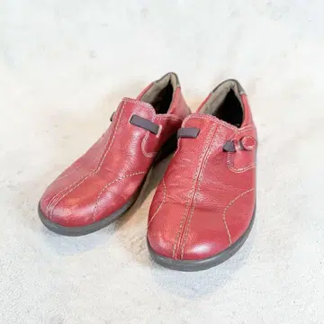 아킬레스 솔보 컴포트 슈즈 빨간색 23.5cm EEE 천연 가죽