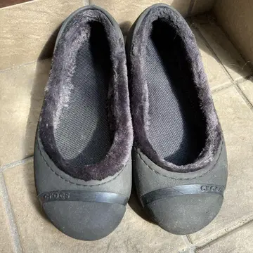 [crocs] 나눅 보아 플랫슈즈 슬립온 블랙 W6