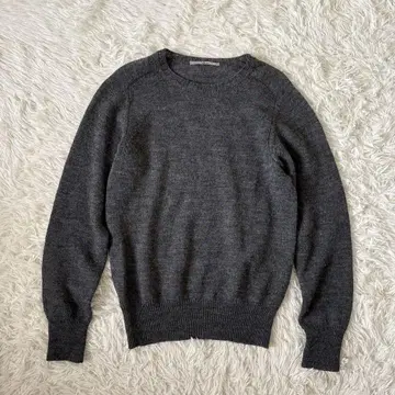 45R 풀오버 니트 알파카 혼방 그레이 L