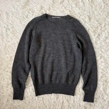 45R 풀오버 니트 알파카 혼방 그레이 L