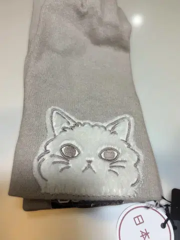 ANNA SUI 고양이 얼굴 자수 장갑 일본제
