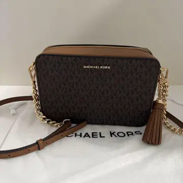 [ 새상품급 ] MICHAEL KORS 숄더백 브라운/로고/태슬