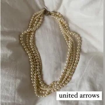 united arrows 유나이티드 애로우즈 다중 펄 목걸이