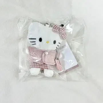 [ 새상품 ] 헬로키티 토이 키링 6 로리즈팜 트위드 핑크