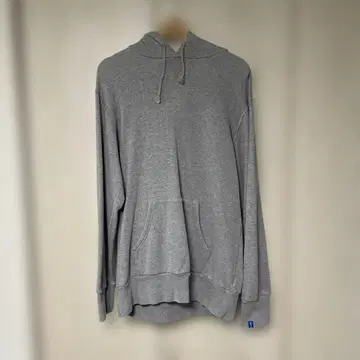 LOOPWHEELER 그레이 XL 후드 부착 후드티