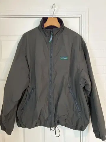 L.L.Bean 라벨 마이크로 플리스 라인드 자켓 M 그레이