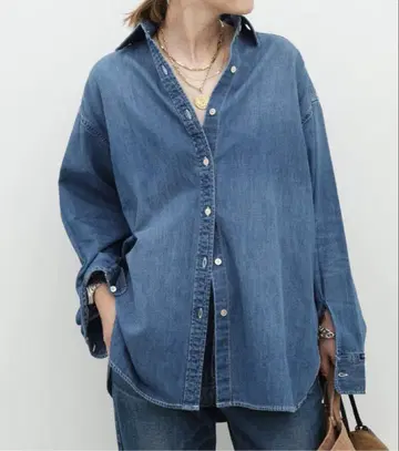 Deuxieme Classe 추가 Lee 데님 셔츠