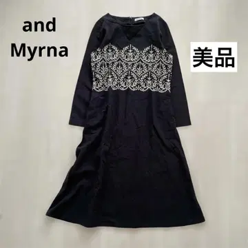 [새상품급] and Myrna 린넨 코튼 원피스 가을/겨울 자수