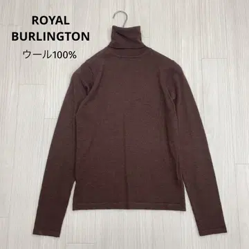ROYAL BURLINGTON 터틀넥 울 니트 티셔츠