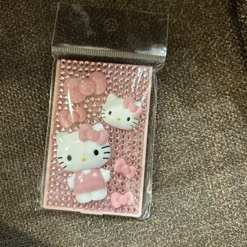 로리즈팜 퀼팅 데코 미니 거울 핑크 헬로키티