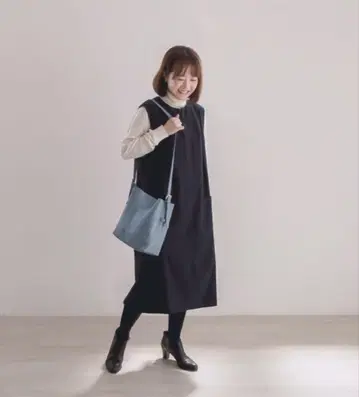 쿠리하라 하루미 기모 스트레치 원피스