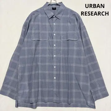 URBAN RESEARCH DOORS 체크 오버 셔츠
