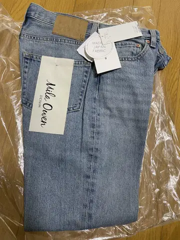 미사용 미라 오웬 밑단 단차 테이퍼드 데님 사이즈 1
