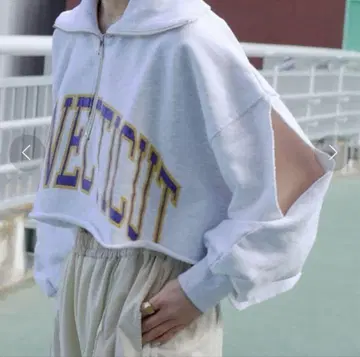 etsinta 하프 지퍼 트레이닝복 구제 의류